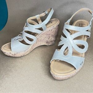 boc cork wedge sandal